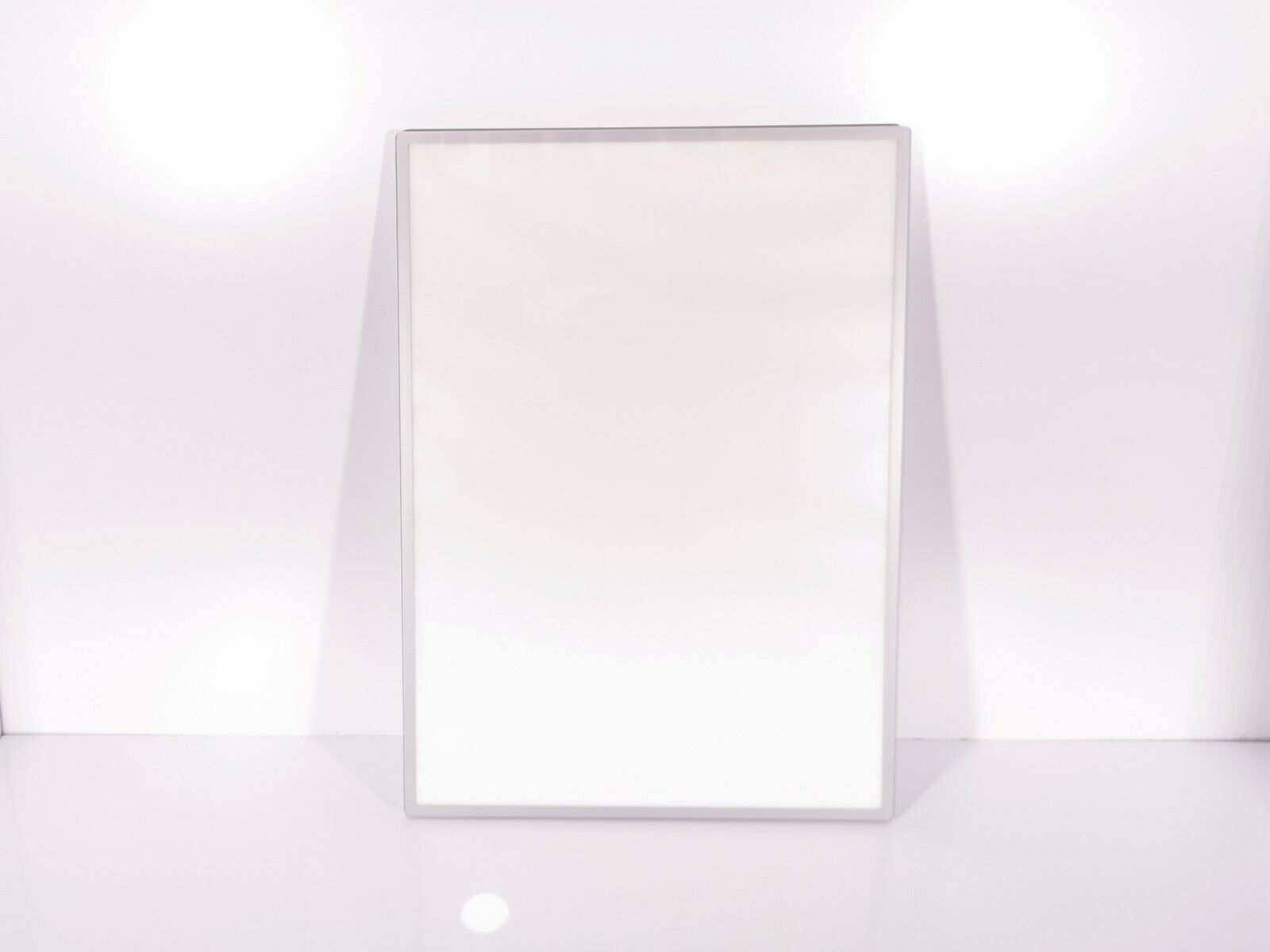 A2 Slim Wall-Mounted LED Magnetic Lightbox Poster Display with Silver Border