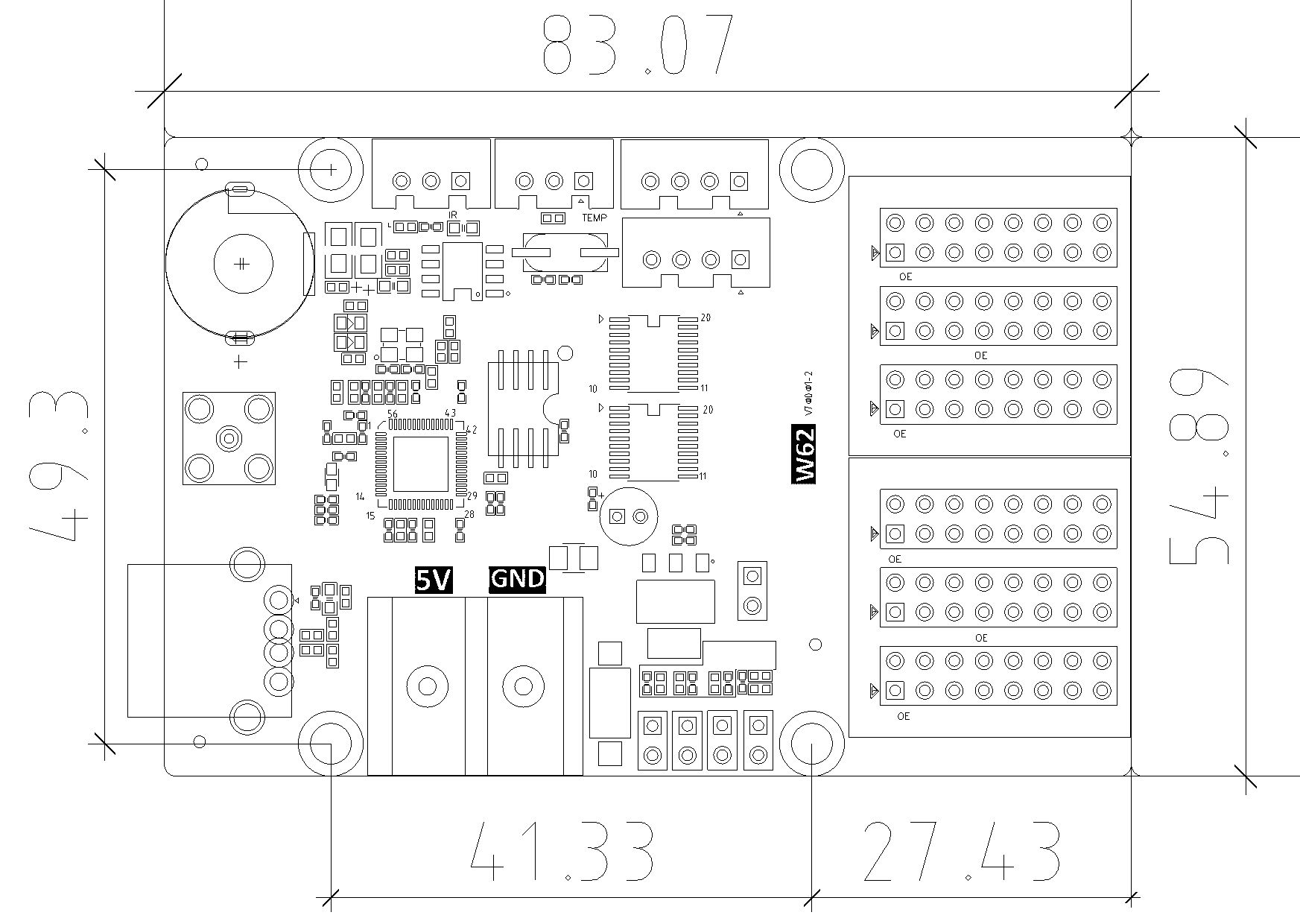 W62 - W Series Single Colour Card