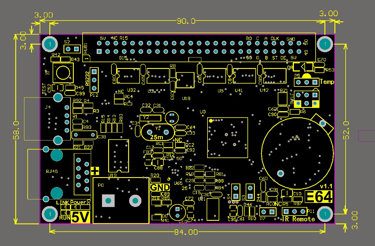 E64 - E Series Single Colour Cards