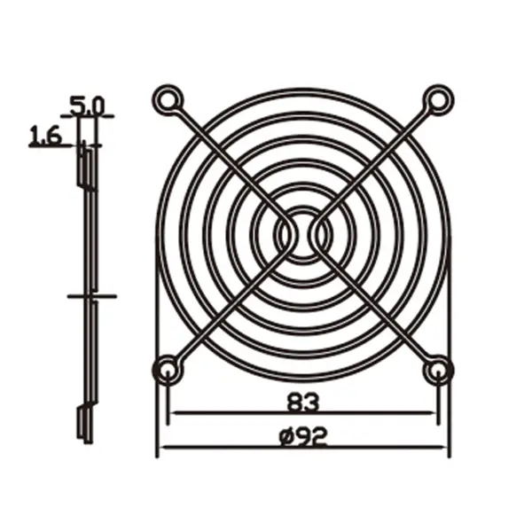 LED Cabinet Display Fan