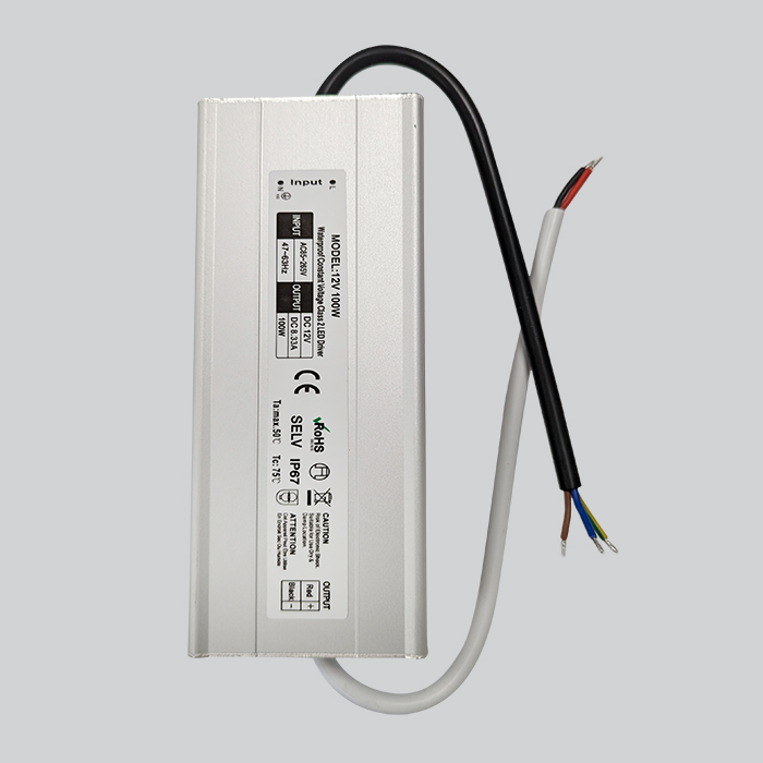 Waterproof IP67 Electronic LED Driver 100w For LED Lighting, 12V & 24V